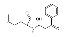 (2S)-4-methylsulfanyl-2-[(3-oxo-3-phenylpropyl)amino]butanoic acid结构式