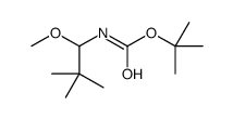 tert-butyl N-(1-methoxy-2,2-dimethylpropyl)carbamate Structure