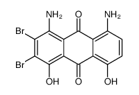 1,8-diamino-ar,ar'-dibromo-4,5-dihydroxyanthraquinone picture