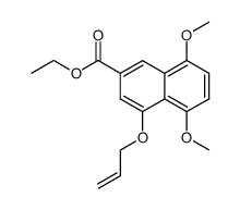 ethyl 5,8-dimethoxy-4-(prop-2-enyloxy)-2-naphthoate Structure