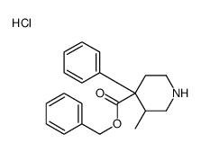 benzyl 3-methyl-4-phenylpiperidine-4-carboxylate hydrochloride结构式