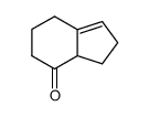 2,3,3a,5,6,7-hexahydro-4H-inden-4-one结构式