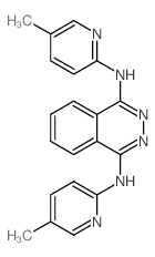 N,N-bis(5-methylpyridin-2-yl)phthalazine-1,4-diimine结构式