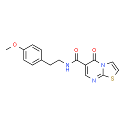 N-(4-methoxyphenethyl)-5-oxo-5H-thiazolo[3,2-a]pyrimidine-6-carboxamide Structure