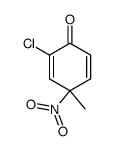 2-chloro-4-methyl-4-nitrocyclohexa-2,5-dienone结构式