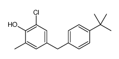 4-[(4-tert-butylphenyl)methyl]-2-chloro-6-methylphenol Structure