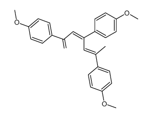 2,4,6-tris-(4-methoxy-phenyl)-hepta-1,3,5-triene Structure