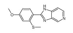 2-(4-methoxy-2-methylsulfanylphenyl)-3H-imidazo[4,5-c]pyridine Structure