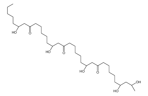 (6R,14R,22R,30R,32S)-6,14,22,30,32-pentahydroxytritriacontane-8,16,24-trione结构式