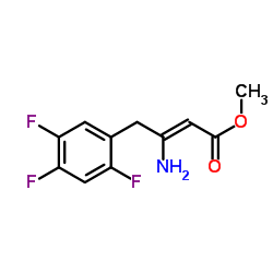 (Z)-methyl 3-amino-4-(2,4,5-trifluorophenyl)but-2-enoate Structure