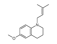 1-prenyl-6-methoxy-1,2,3,4-tetrahydroquinoline结构式