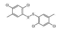 1,5-dichloro-2-[(2,4-dichloro-5-methylphenyl)disulfanyl]-4-methylbenzene结构式