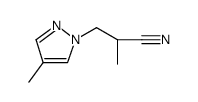 1H-Pyrazole-1-propanenitrile, α,4-dimethyl结构式