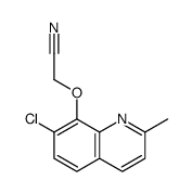 2-(7-chloro-2-methylquinolin-8-yl)oxyacetonitrile Structure