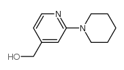 (2-Piperidinopyrid-4-yl)methanol structure