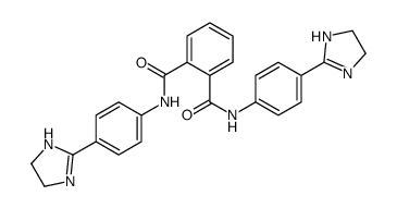 1-N,2-N-bis[4-(4,5-dihydro-1H-imidazol-2-yl)phenyl]benzene-1,2-dicarboxamide结构式