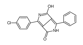 4-(4-chlorophenyl)-1-phenyl-2,5-dihydropyrrolo[3,4-c]pyrrole-3,6-dione结构式