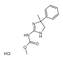 (4-Methyl-4-phenyl-4,5-dihydro-1H-imidazol-2-yl)-carbamic acid methyl ester; hydrochloride结构式