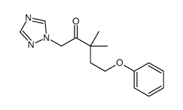 3,3-dimethyl-5-phenoxy-1-(1,2,4-triazol-1-yl)pentan-2-one Structure