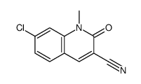 7-chloro-1-methyl-2-oxoquinoline-3-carbonitrile Structure