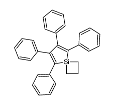 5,6,7,8-tetraphenyl-4-silaspiro[3.4]octa-5,7-diene结构式