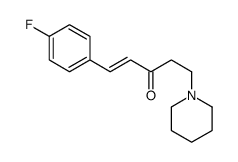 1-(4-fluorophenyl)-5-piperidin-1-ylpent-1-en-3-one Structure