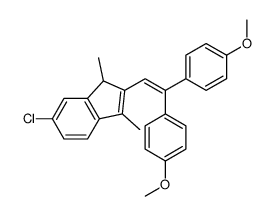 2-[2,2-bis(4-methoxyphenyl)ethenyl]-6-chloro-1,3-dimethyl-1H-indene Structure