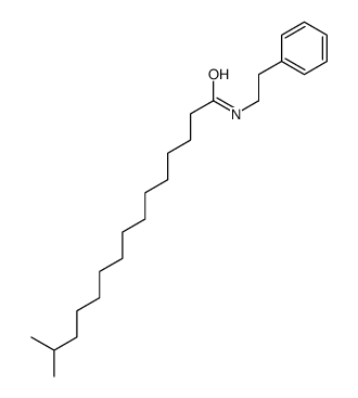 14-methyl-N-(2-phenylethyl)pentadecanamide Structure