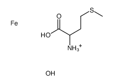 hydrogen(DL-methioninato-N,O,S)[sulphato(2-)-O]ferrate(1-)结构式