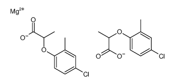 bis[2-(4-chloro-o-tolyloxy)propionato-O1,O2]magnesium结构式