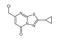 7-(chloromethyl)-2-cyclopropyl-[1,3,4]thiadiazolo[3,2-a]pyrimidin-5-one structure