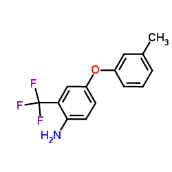 4-(3-Methylphenoxy)-2-(trifluoromethyl)aniline Structure