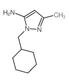 2-(cyclohexylmethyl)-5-methylpyrazol-3-amine Structure