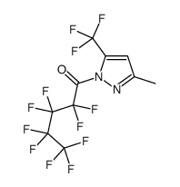 2,2,3,3,4,4,5,5,5-nonafluoro-1-[3-methyl-5-(trifluoromethyl)pyrazol-1-yl]pentan-1-one结构式