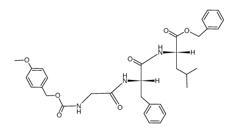 Z(OMe)-Gly-Phe-Leu-OBzl结构式