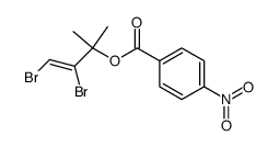 4-nitro-benzoic acid-((Z)-2,3-dibromo-1,1-dimethyl-allyl ester) Structure