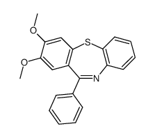 2,3-dimethoxy-11-phenyl-dibenzo[b,f][1,4]thiazepine结构式