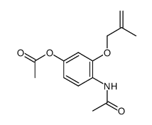 acetic acid 4-acetylamino-3-(2-methyl-allyloxy)-phenyl ester Structure