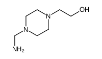 1-Piperazineethanol,4-(aminomethyl)-(7CI,8CI) structure