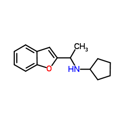 N-[1-(1-Benzofuran-2-yl)ethyl]cyclopentanamine结构式