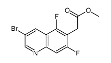 METHYL 2-(3-BROMO-5,7-DIFLUOROQUINOLIN-6-YL)ACETATE structure