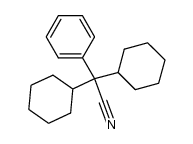 dicyclohexyl-phenyl-acetonitrile结构式