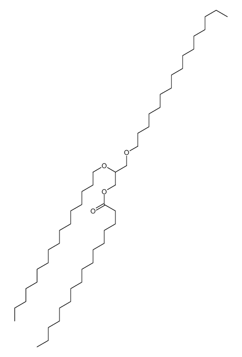 Palmitic acid 2,3-bis(hexadecyloxy)propyl ester结构式