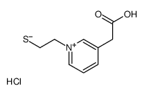 2-[1-(2-sulfanylethyl)pyridin-1-ium-3-yl]acetic acid,chloride结构式