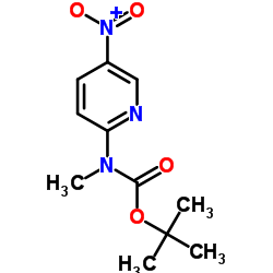 tert-butyl methyl(5-nitro-2-pyridinyl)carbamate Structure