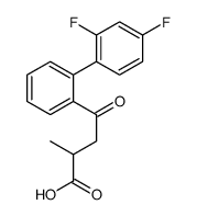 4-(2',4'-Difluorobiphenylyl)-2-methyl-4-oxobutanoic acid结构式