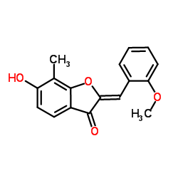 (2Z)-6-Hydroxy-2-(2-methoxybenzylidene)-7-methyl-1-benzofuran-3(2H)-one picture