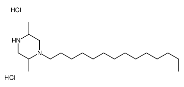 2,5-dimethyl-1-tetradecylpiperazine,dihydrochloride Structure