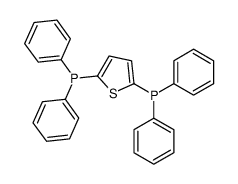 (5-diphenylphosphanylthiophen-2-yl)-diphenylphosphane Structure