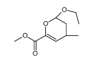 2H-Pyran-6-carboxylicacid,2-ethoxy-3,4-dihydro-4-methyl-,methylester,(2R,4R)-rel-(9CI)结构式